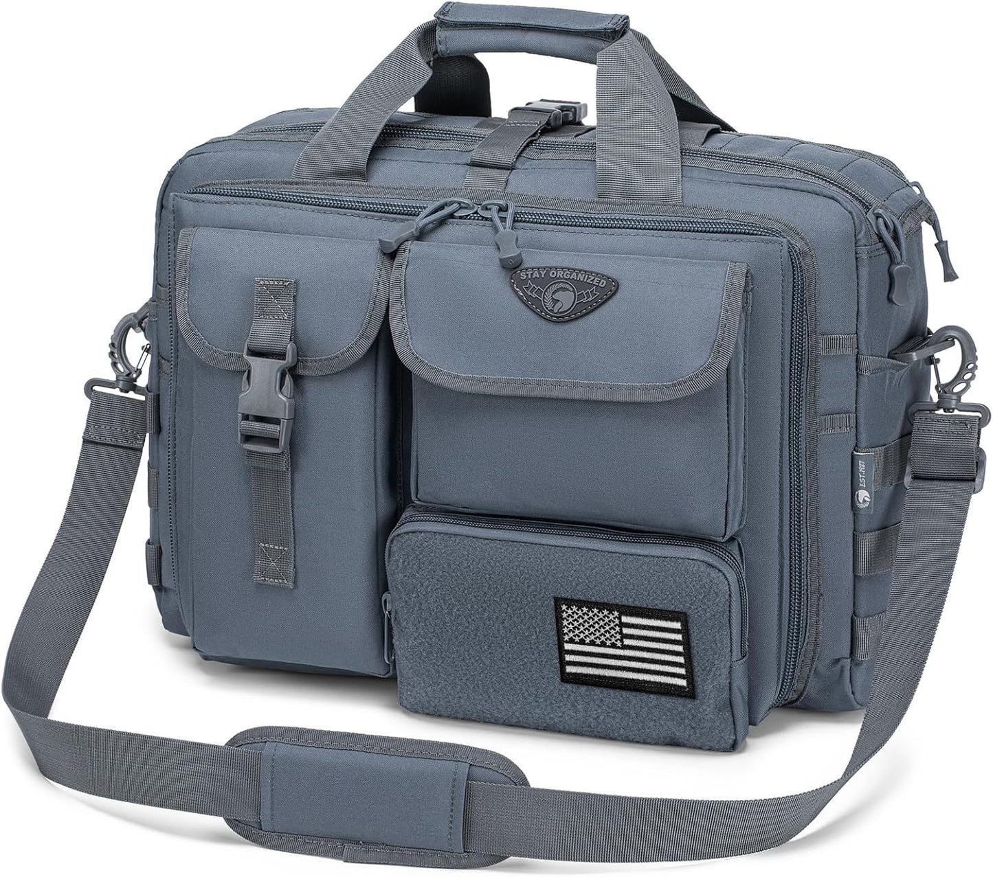 Stypos Tactical Messenger Bag Briefcase for Man Military Laptop Bag 14 Inch/15.6 Inch /17.3 Inch Messenger Shoulder Work Bag