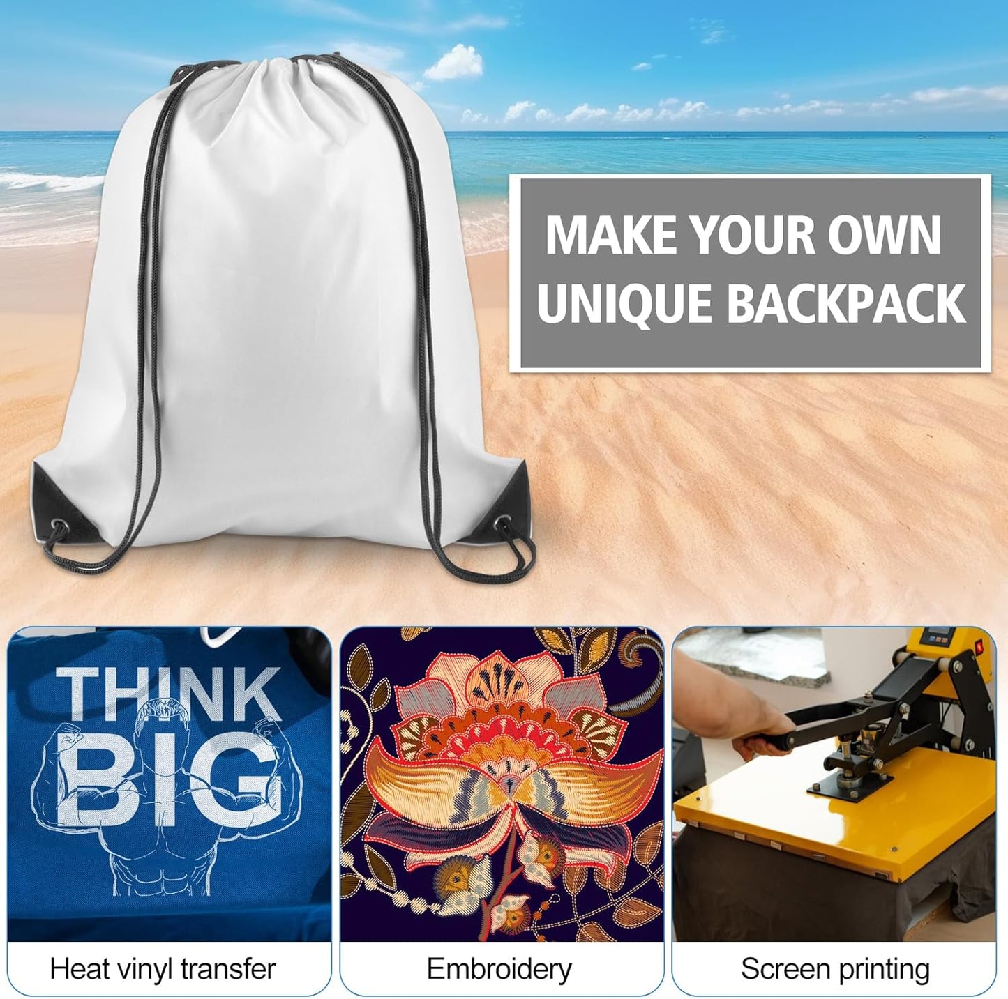PLULON 6 Pcs Drawstring Bags Bulk Drawstring Backpack String Backpack Cinch Sack Sport Gym Backpack Bags for Yoga Traveling Outdoor Sports (mixed colors)