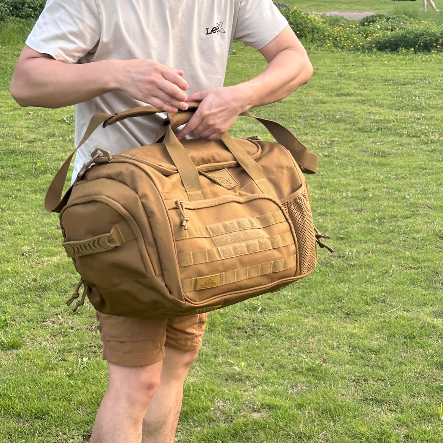 APRlLBAY Gym Bag Large Size 43L Training Bag Traveling With Luggage Strap Equipment Bag Tactical