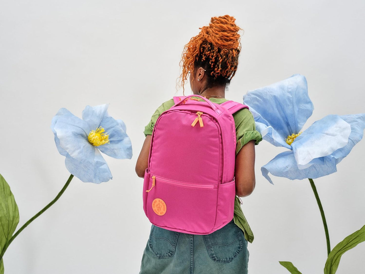 Baboon to the Moon City Backpack - in Multiple Colors, Versatile, Water-Repellent, 16" Laptop-Friendly Backpack (Raspberry Fizz)