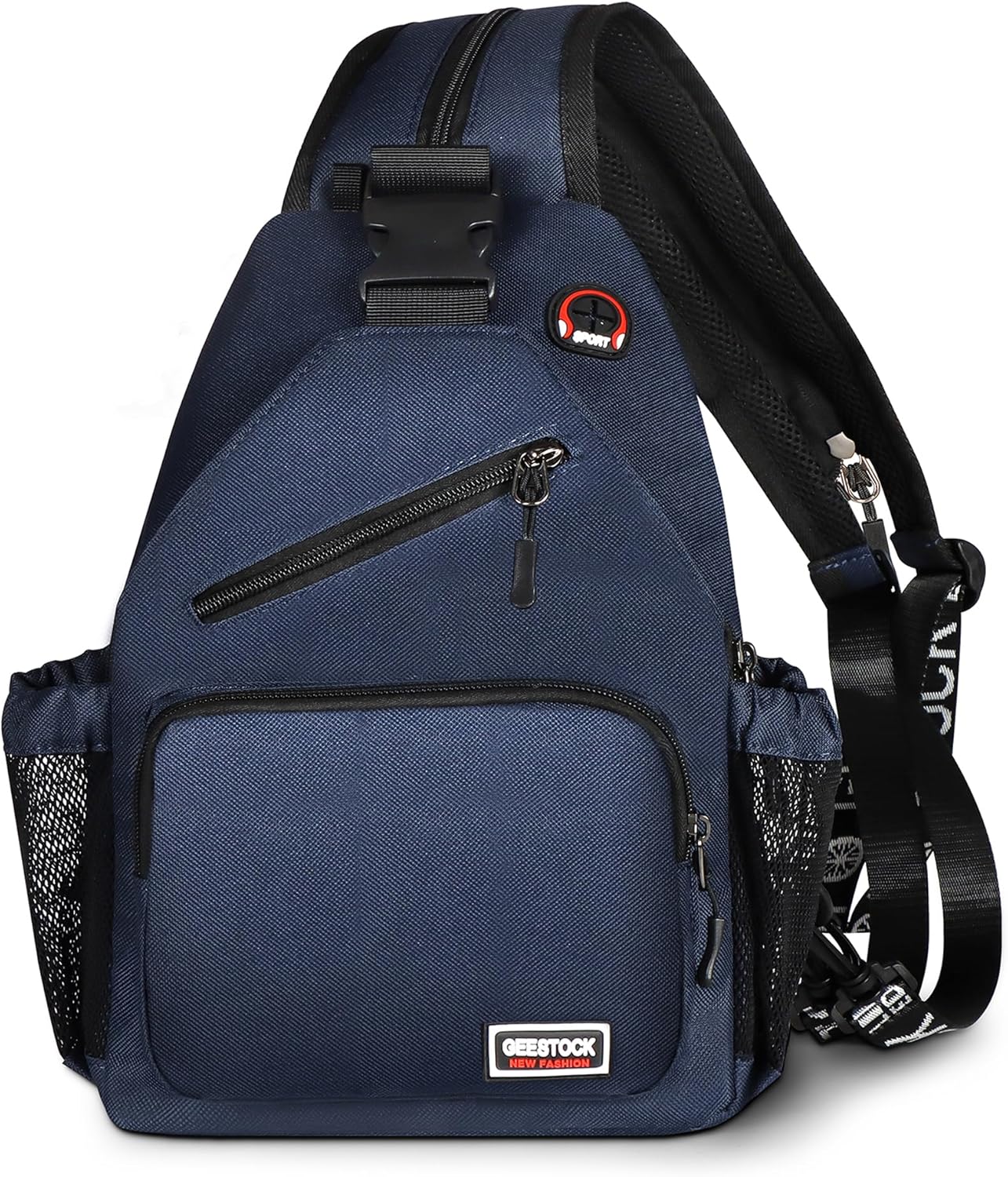 Sling Bag for Women Man, Convertible Sling Backpack with Convertible Shoulder Strap Casual Backpack Daypack for Travel, Hiking and Daily Commute, (Dark Blue, Large)