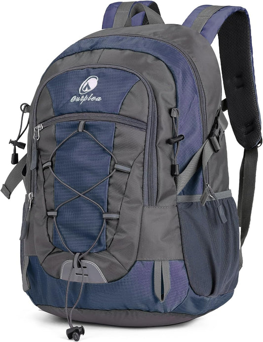 25L Small Hiking Backpack Daypack with Chest Strap for Men Women, Waterproof Travel Backpack, Blue