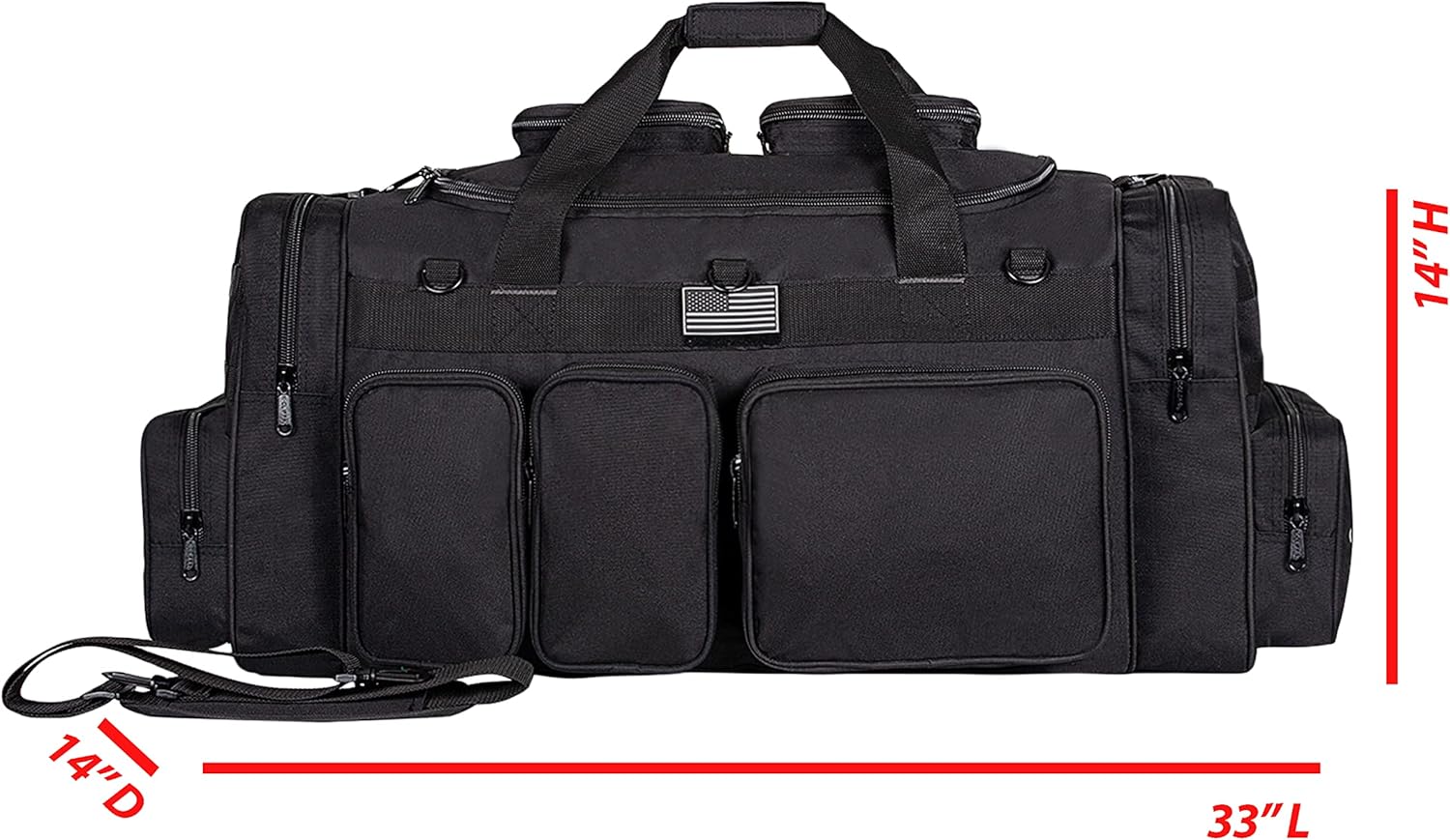 K-Cliffs Tactical Range Duffel Heavy Duty Large Gear Duffle Durable Quality Travel Sports Gym