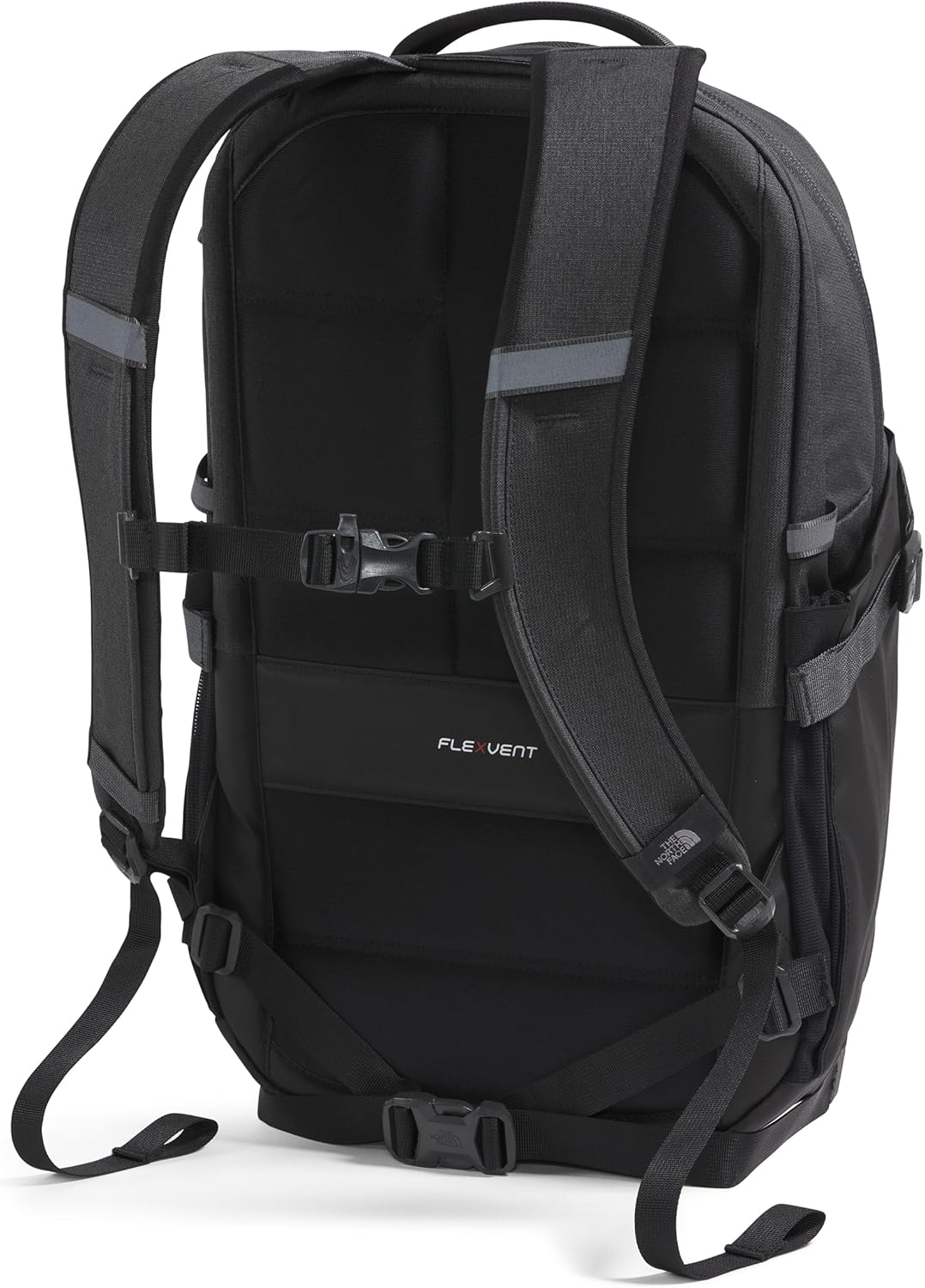 The North Face Recon Everyday Laptop Backpack | Daypack with Water Repellent Finish, 16" Laptop Sleeve, 2 Water Bottle Pockets, Asphalt Grey Light Heather/TNF Black-NPF, One Size