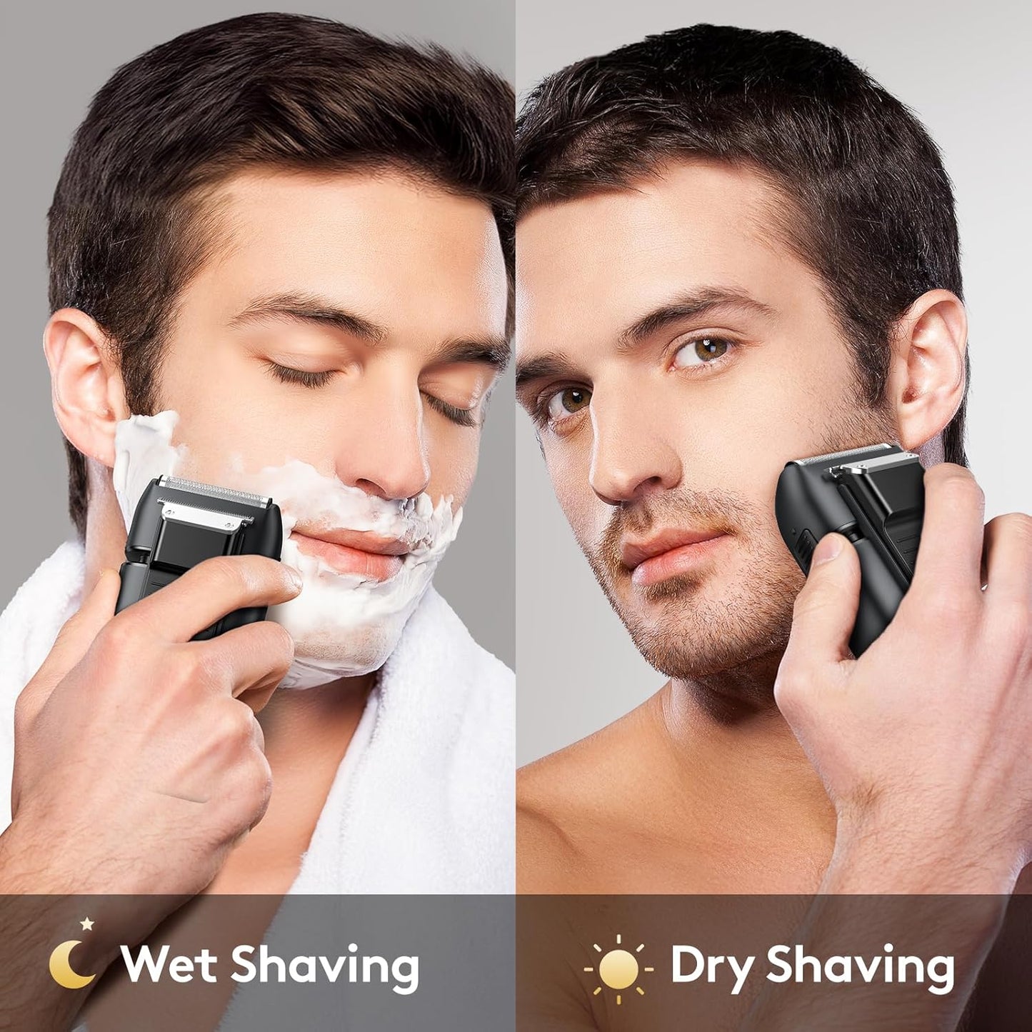 Brightup Electric Foil Shavers for Men - Smooth & Close Electric Razor for Men with Pop Up Trimmer