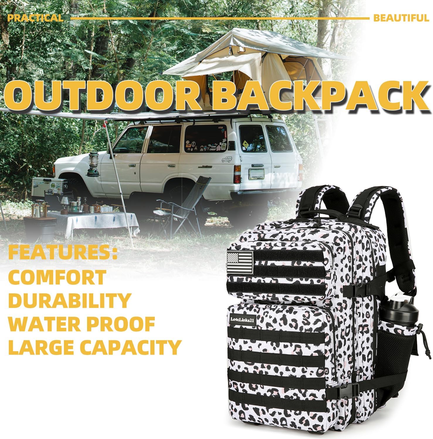25L Tactical Backpack Military Tactical Backpack for Men and Women Small Assault Pack Outdoor