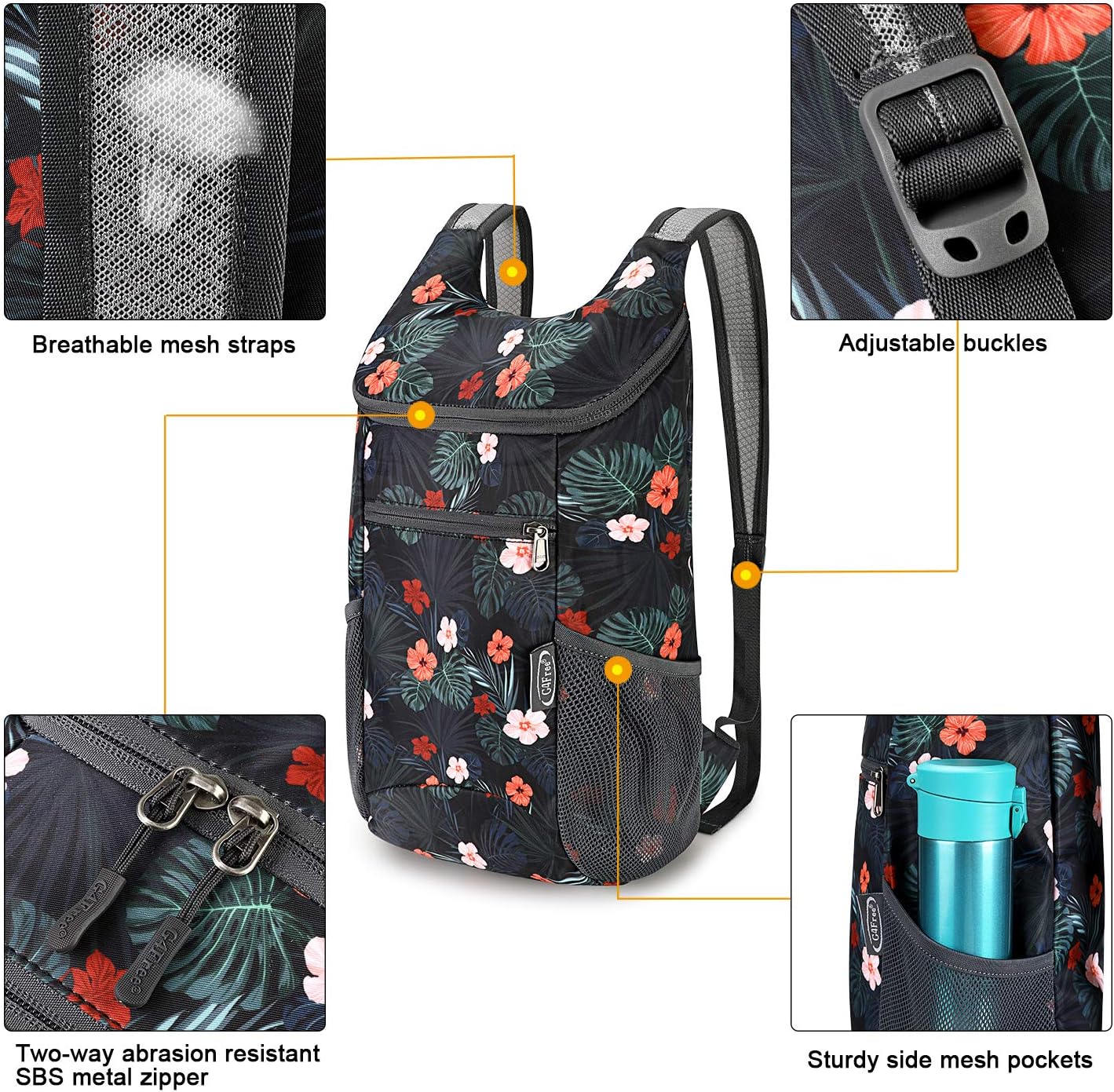 G4Free Lightweight Packable Hiking Backpack for Men Women Small Hiking Daypacks Foldable Shoulder