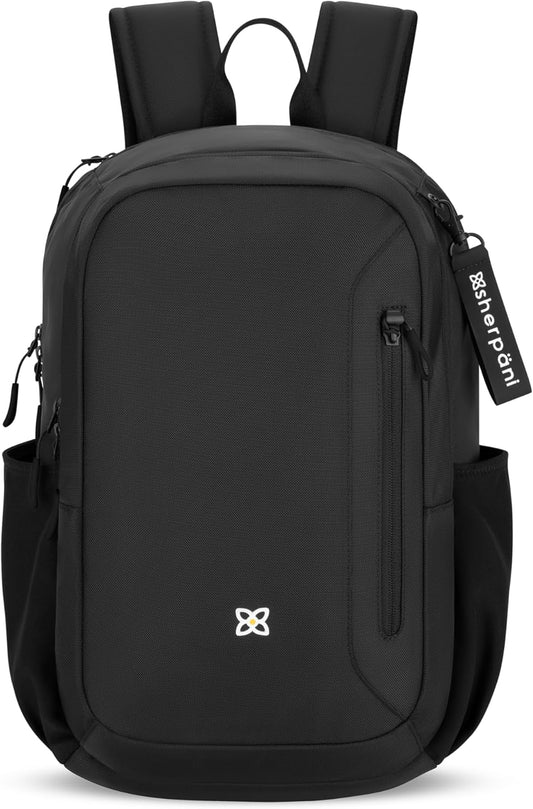 Sherpani Getaway, Casual Daypack Backpacks, Laptop Backpack, 22L Travel Backpack for Women, Travel Gift Bag, Fits 15'' Laptop, RFID Protection (Raven)