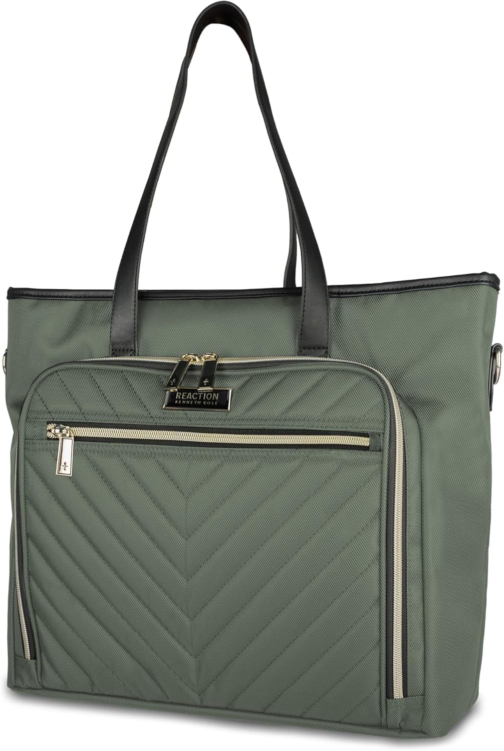 Kenneth Cole REACTION Chelsea Quilted Chevron 15" Laptop & Tablet Business Tote with Removable