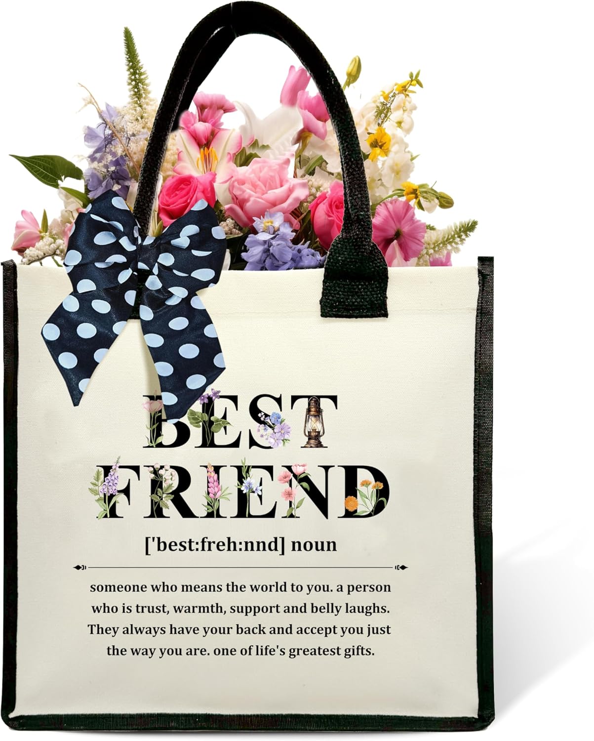 Definition Shoulder Beach Bag - Floral Canvas Tote Bag Gifts