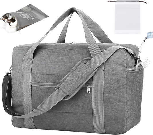 For Spirit Airlines Personal Item Bag 18x14x8 with Wet Pocket Foldable Travel Duffel Bag Underseat Carry on for Men & Women