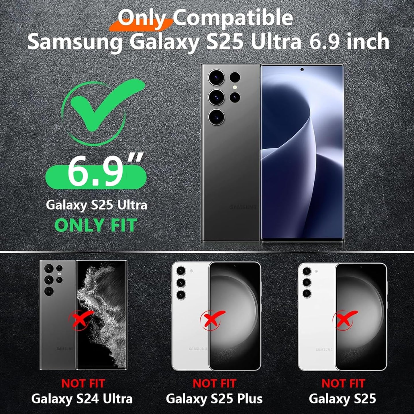 Battery Case for Galaxy S25 Ultra,Upgraded 12000mAh High Capacity Rechargeable Portable Protective Extended Charger Case Wireless Charging Compatible with S25 Ultra (6.9 inch) Charging Case & Carplay