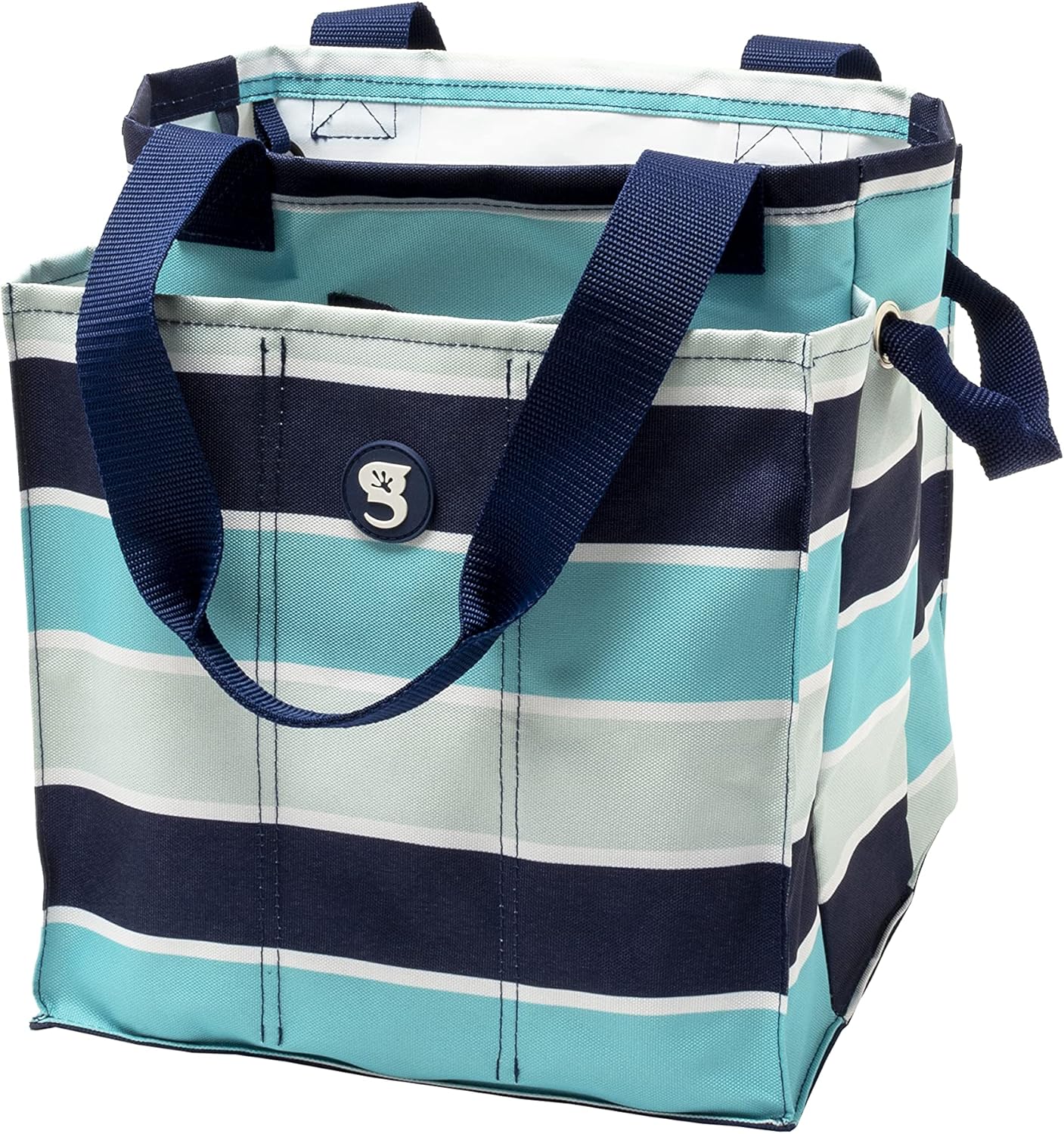 geckobrands 7 Pocket Market Tote Bags - Lightweight Multipurpose Organizer Pool Beach Travel