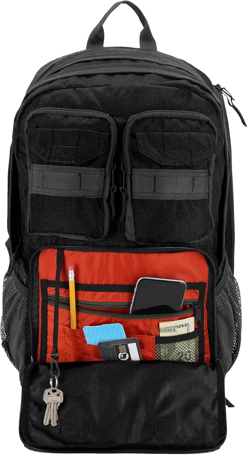 Eddie Bauer Cargo Tactical Backpack | Adventure | Heavy Duty | Outdoor | Water Resistant | 600D Polyester