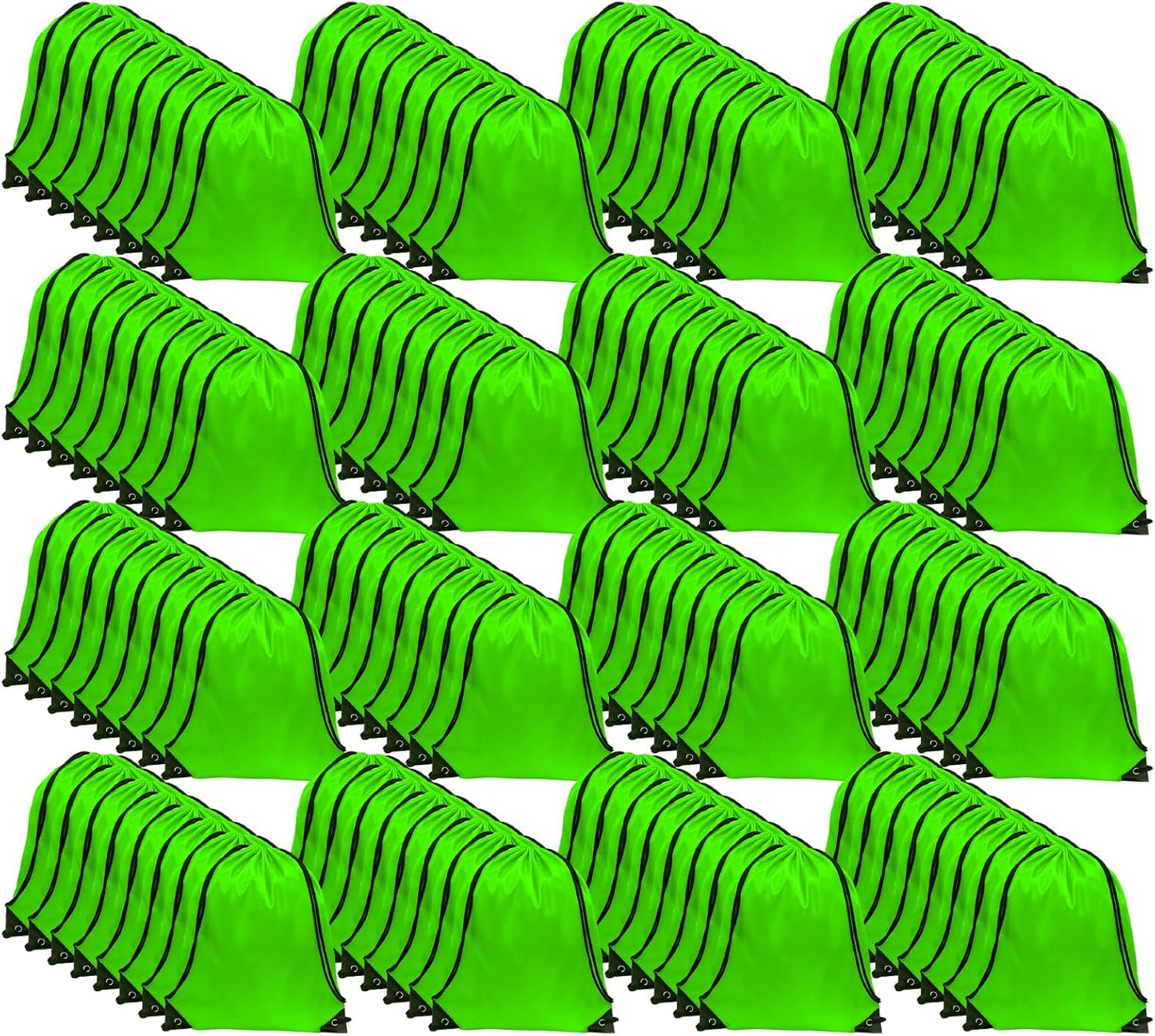 GoodtoU Drawstring Bags, Nylon Backpacks - Draw String Gym Bags for Sport, Traveling, Team (Green
