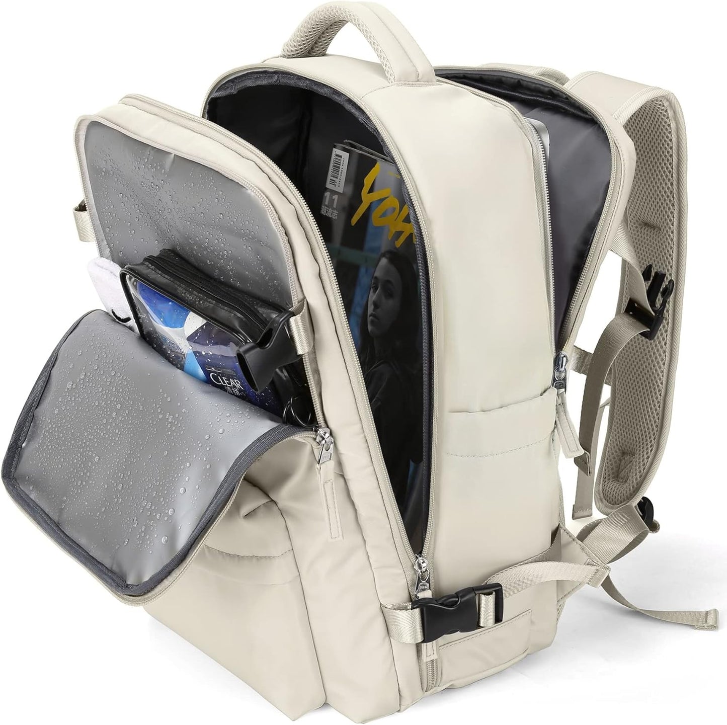 WONHOX Large Travel Backpack Carry on Flight Approved Laptop Work Business Backpack for Women Men Mochila de Viaje