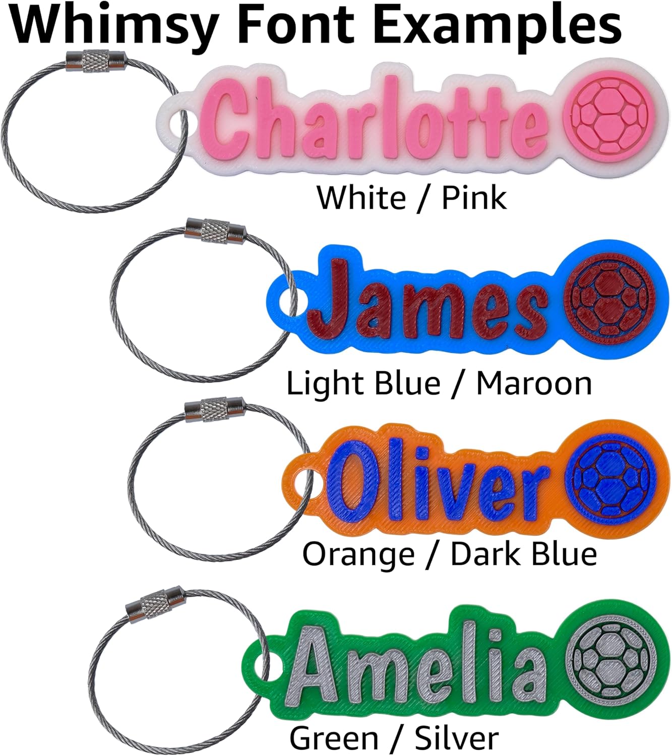Custom Water Bottle and Bag Name Tag