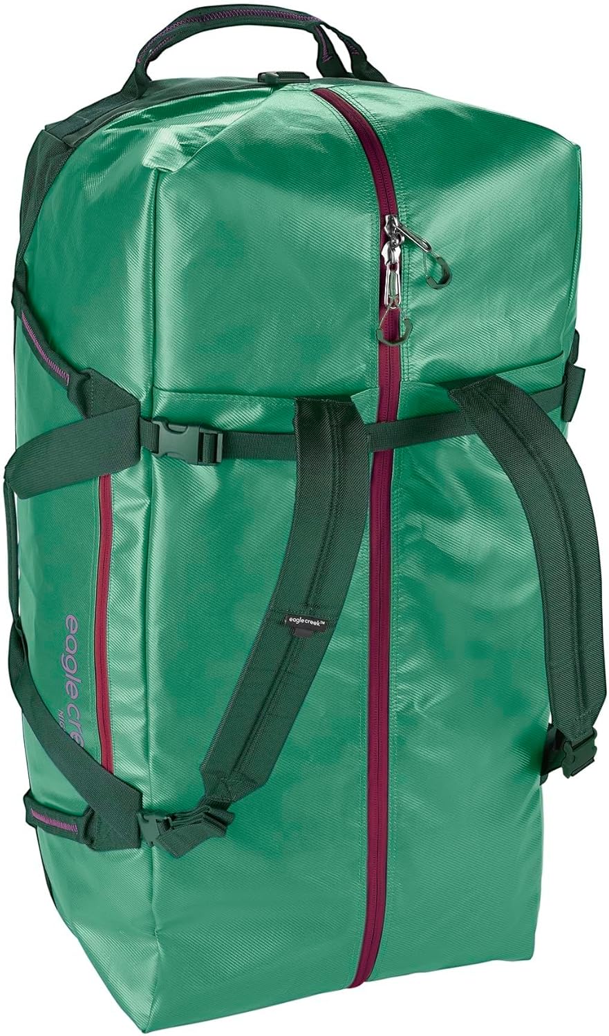 Eagle Creek Migrate 130L Wheeled Duffel Bag – Durable, Weather-Resistant Travel Duffel with Smooth Wheels - Multiple Carry Options for Easy Transport - Willow Green