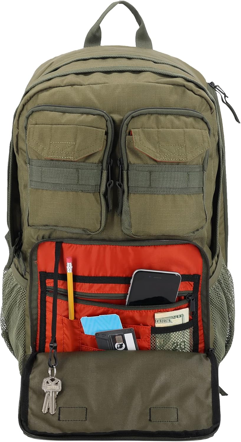 Eddie Bauer Cargo Tactical Backpack | Adventure | Heavy Duty | Outdoor | Water Resistant | 600D Polyester