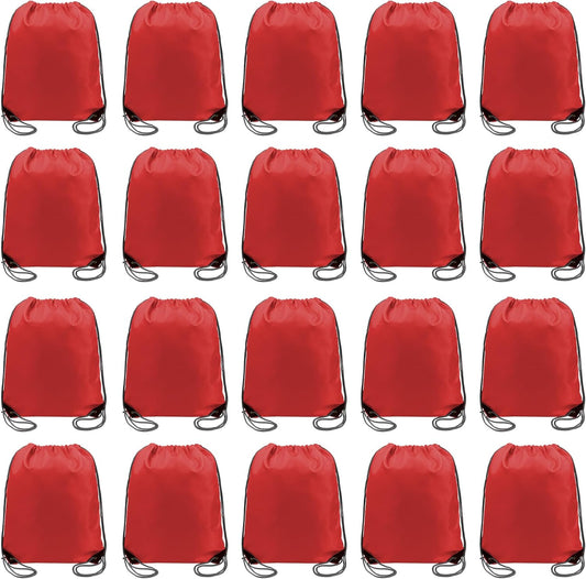 BeeGreen Drawstring Backpack Bags 20,30,50 Packs Reflective String Bags for Gym Sport Trip Cinch Sack DIY for Women Men