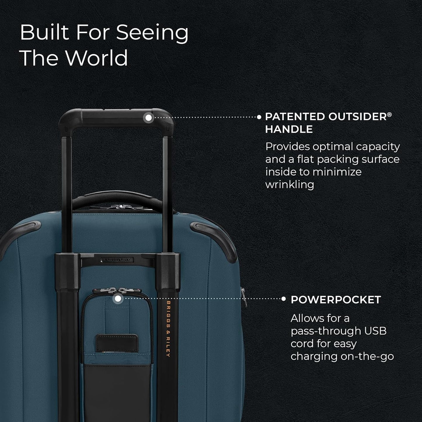 Briggs & Riley International 21" Carry On Expandable Spinner - Luggage for Travel, Suitcases with