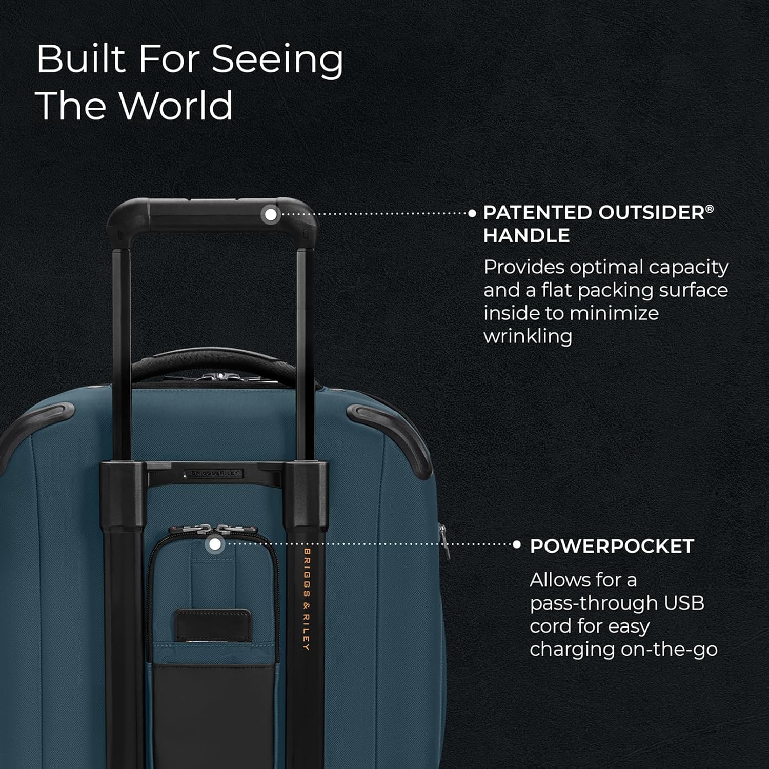 Briggs & Riley International 21" Carry On Expandable Spinner - Luggage for Travel, Suitcases with