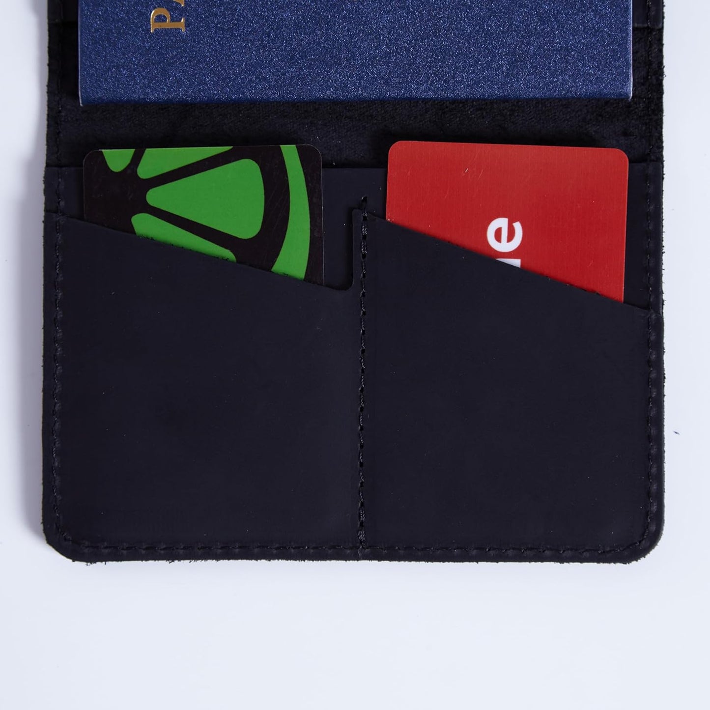 INCARNE US Passport Cover Clear - Travel Passport Wallet - Leather Passport Holder for Men Women Family with Card Slots & Note Compartmen - Sleeve Protector - Genuine Leather - Vintage Black