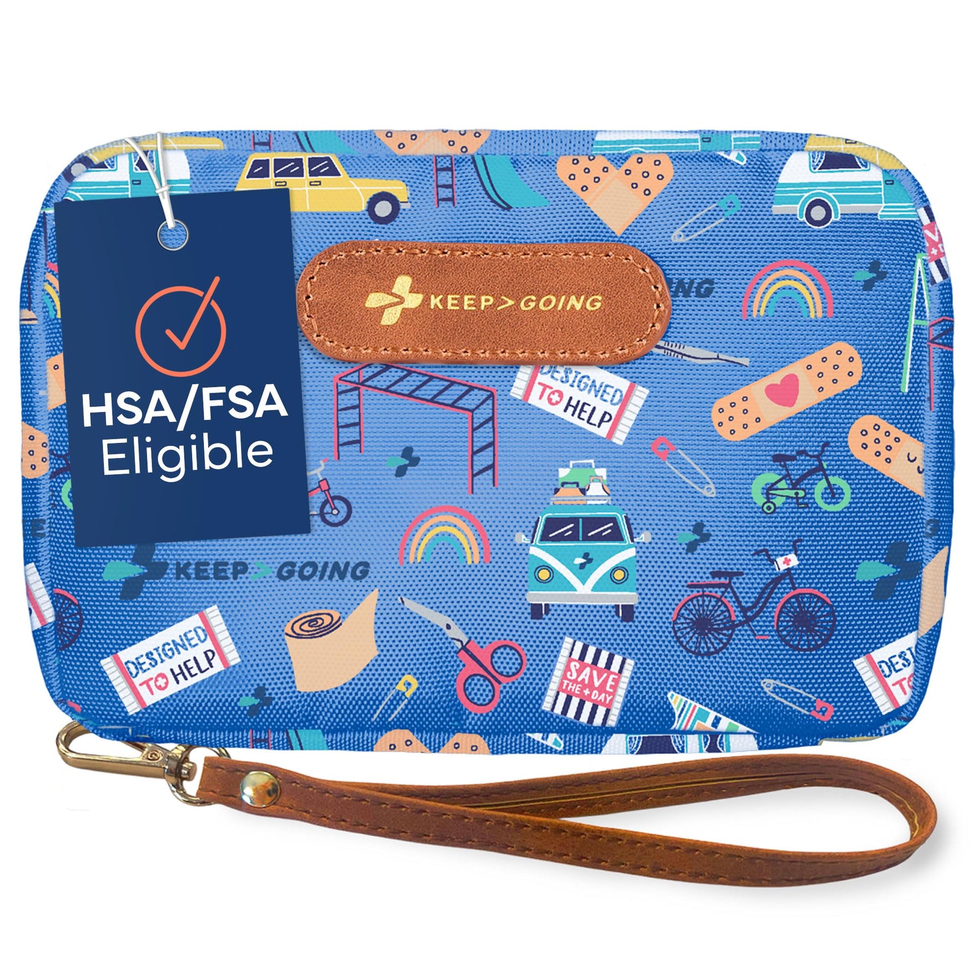 KeepGoing Travel First Aid Kit for Kids, 130 Pc. TSA-Approved Travel Size