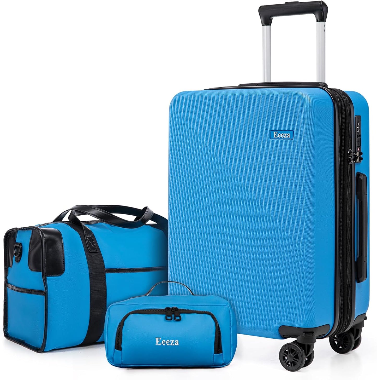 Expandable Carry on Luggage Sets,Suitcases with Detachable Wheels Hardshell 22x14x9 Airline