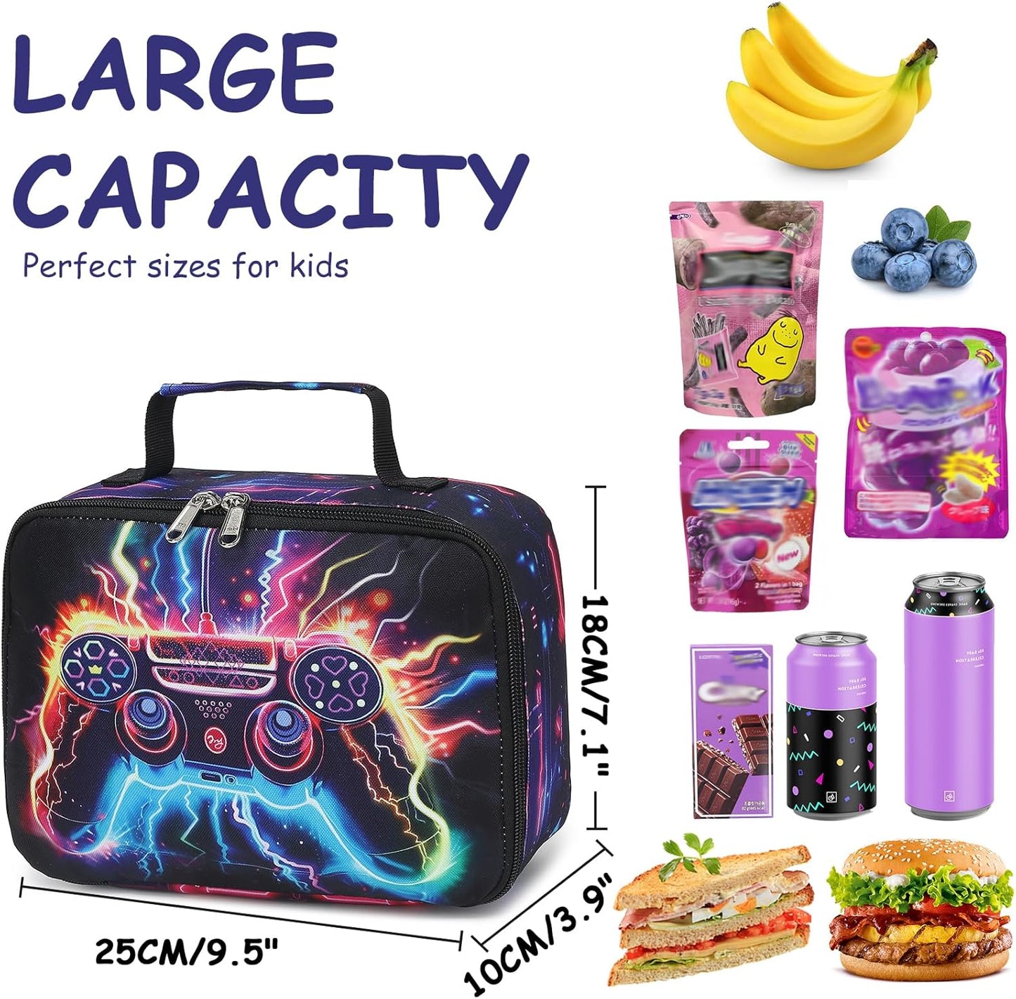 CAMTOP Backpack for Kids Boys Girls Preschool Backpacks with Lunch Box Toddle Kindergarten BookBag Set