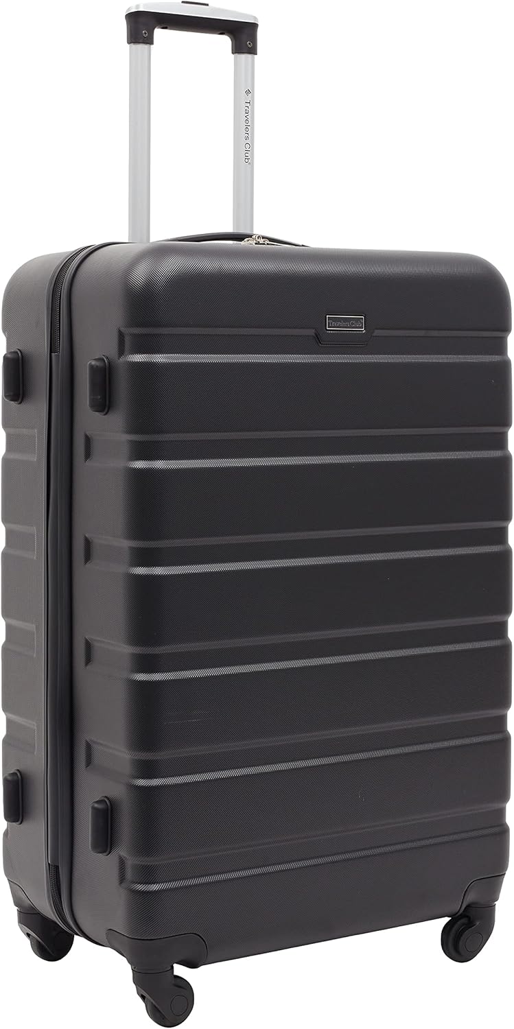 Travelers Club Harper Luggage, Black, 2 Piece Set