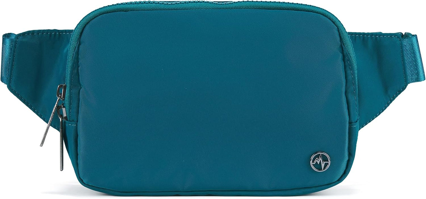 Pander Belt Bag Large 2L, Nylon Fanny Pack Purse for Women and Men with Adjustable Strap