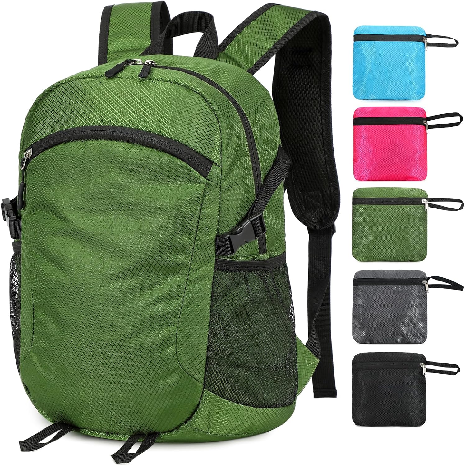 Small Hiking Backpack 15L Travel Lightweight Hiking Packable Daypack Water-Resistant Foldable