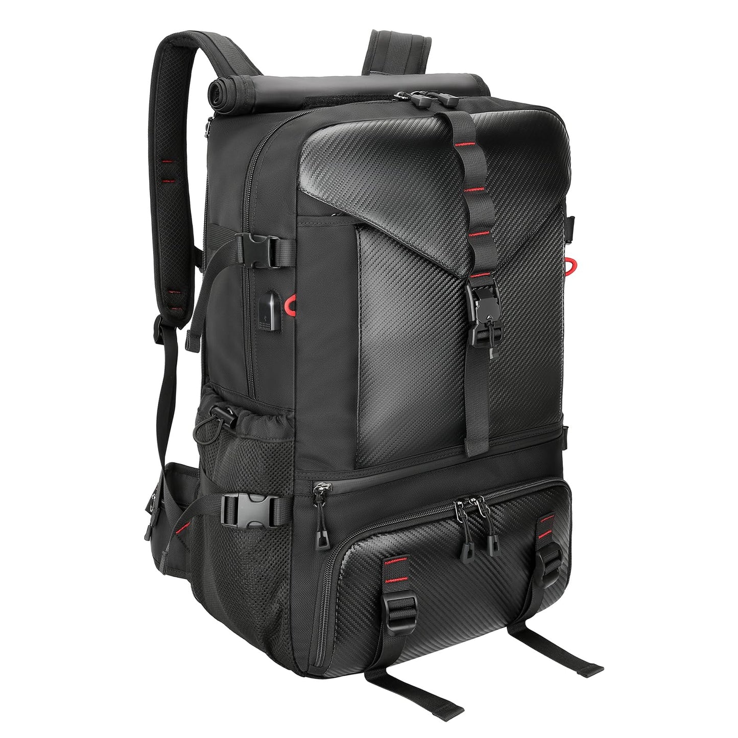 SWICKY Carry-on Travel Backpack for Men, Airline Approved Convertible Duffle Backpack with Shoe