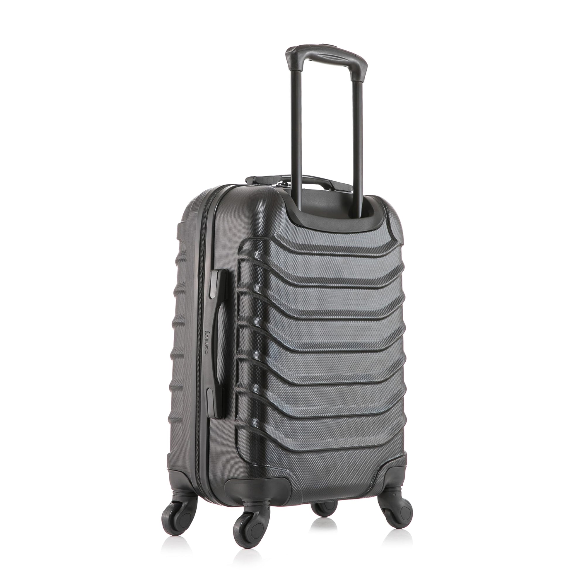 InUSA ENDURANCE 20-Inch Carry-On Hardside Spinner Luggage Lightweight Black