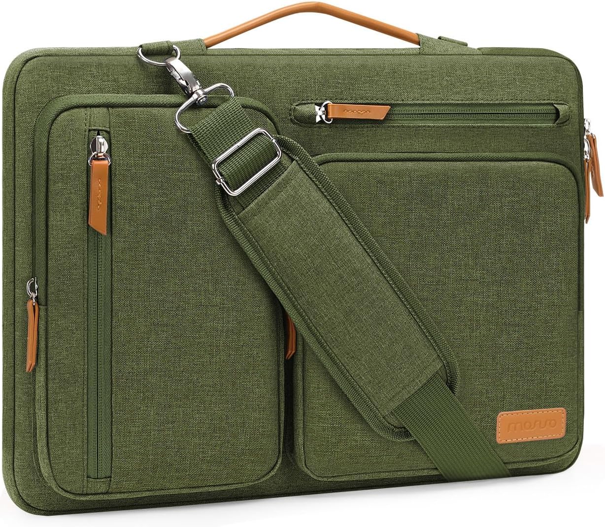 MOSISO 360 Protective Laptop Shoulder Bag,13-13.3 inch Computer Bag Compatible with MacBook, HP