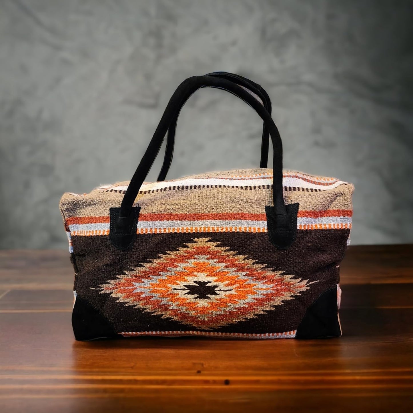 Southwestern Large Weekender Travel Bag Western Duffle Bag Boho Travel Bag
