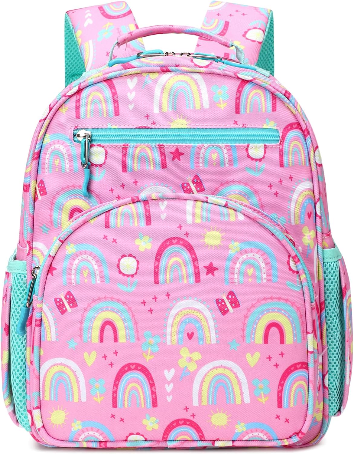 abshoo Cute Mini Toddler Backpacks for Girls Little Kids Bookbag Preschool backpack (Rainbow Pink)
