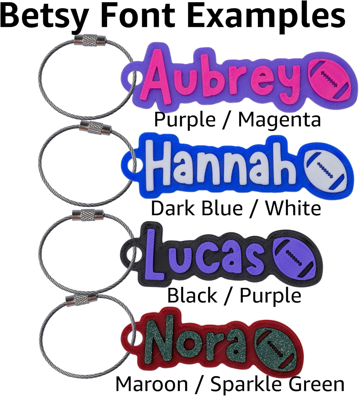 Custom Water Bottle and Bag Name Tag