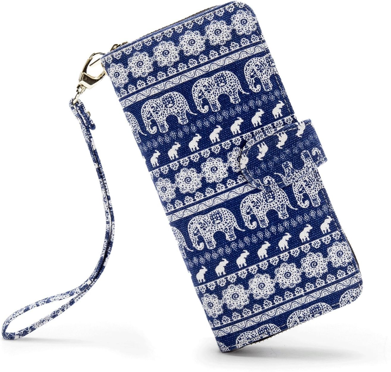 Women Wallet Card RFID For Womens Holder Blocking Credit Small Zipper Purse Pocket Bifold Slim Coin ID Ladies Wristlet Clutch Large Capacity Window Case Travel Zip Women's