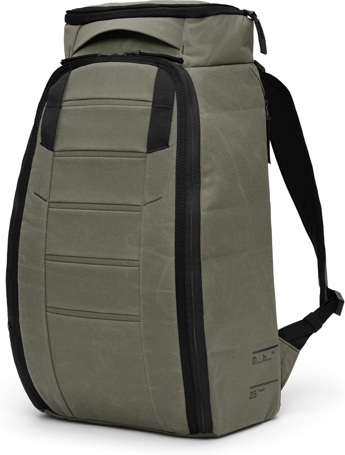 Db Journey The Hugger Backpack - Durable Travel Backpack with Laptop Compartment & Pockets for Work, Luggage Backpack with Roller Bag Hook Up System, 25L - Forest Green