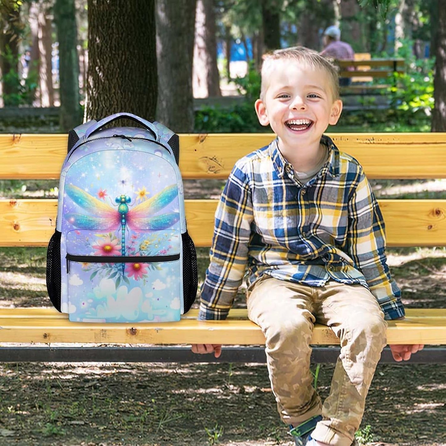 Kids Backpack for School - Girls Bookbag - Aesthetic Schoolbag with Adjustable Straps - 17 Inch Durable Back Pack School Supplies for Primary Preschool