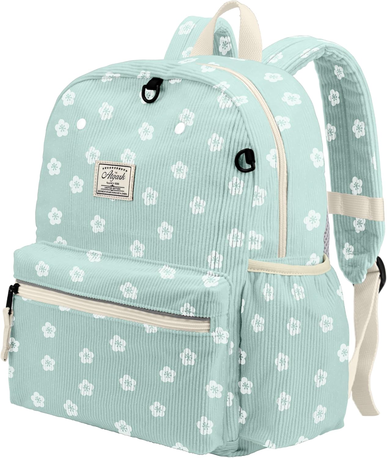 Corduroy Kids Backpack for Girls 6-10: Girls Backpacks for Elementary Kindergarten 15” H Fit Folder
