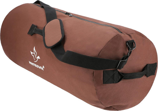 WHITEDUCK HOPLITE Heavy Duty Military Canvas Duffel Bag, Army Cargo Style, Foldable Tactical Outdoor Bag, Travel, Storage