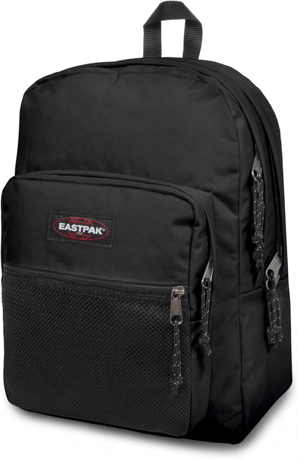 EASTPAK Pinnacle – 38L Everyday Backpack with Dual Compartments, Organizer Front Pocket, Quilted Back Panel & Shaped Shoulder Straps, Black
