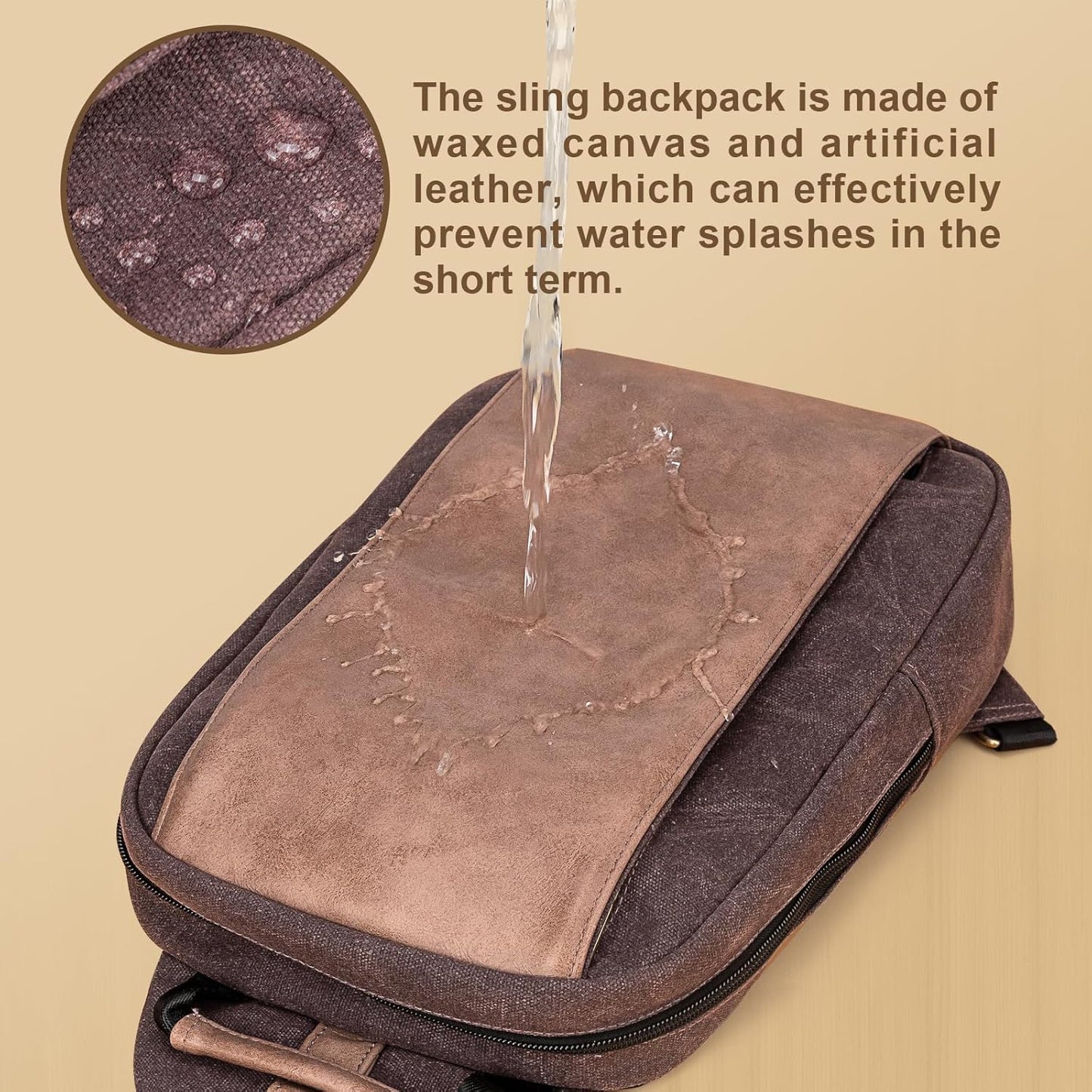 Canvas Messenger Bag Sling Bag Crossbody Shoulder Bag for Men Women Travel Work Satchel Bags