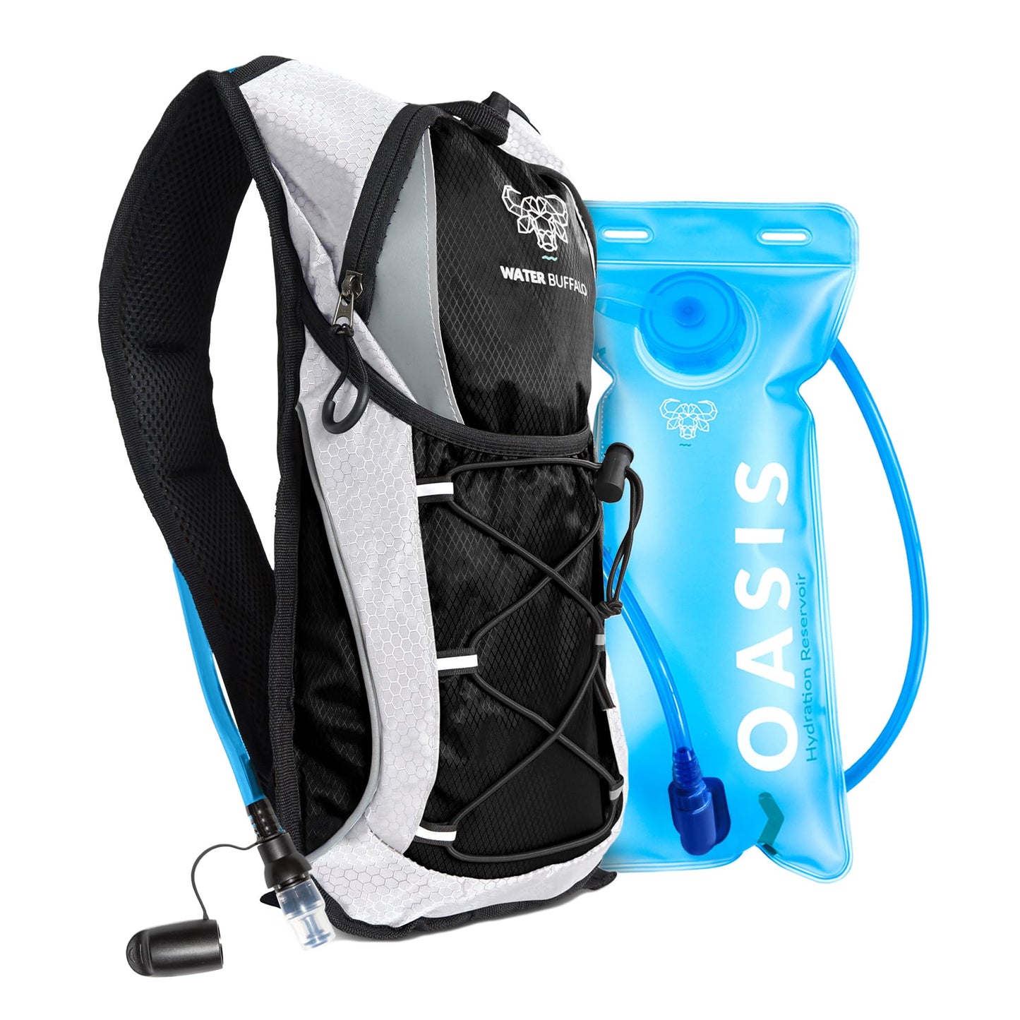 Water Buffalo Road Runner 12L Hydration Backpack, 2L Bladder, Black