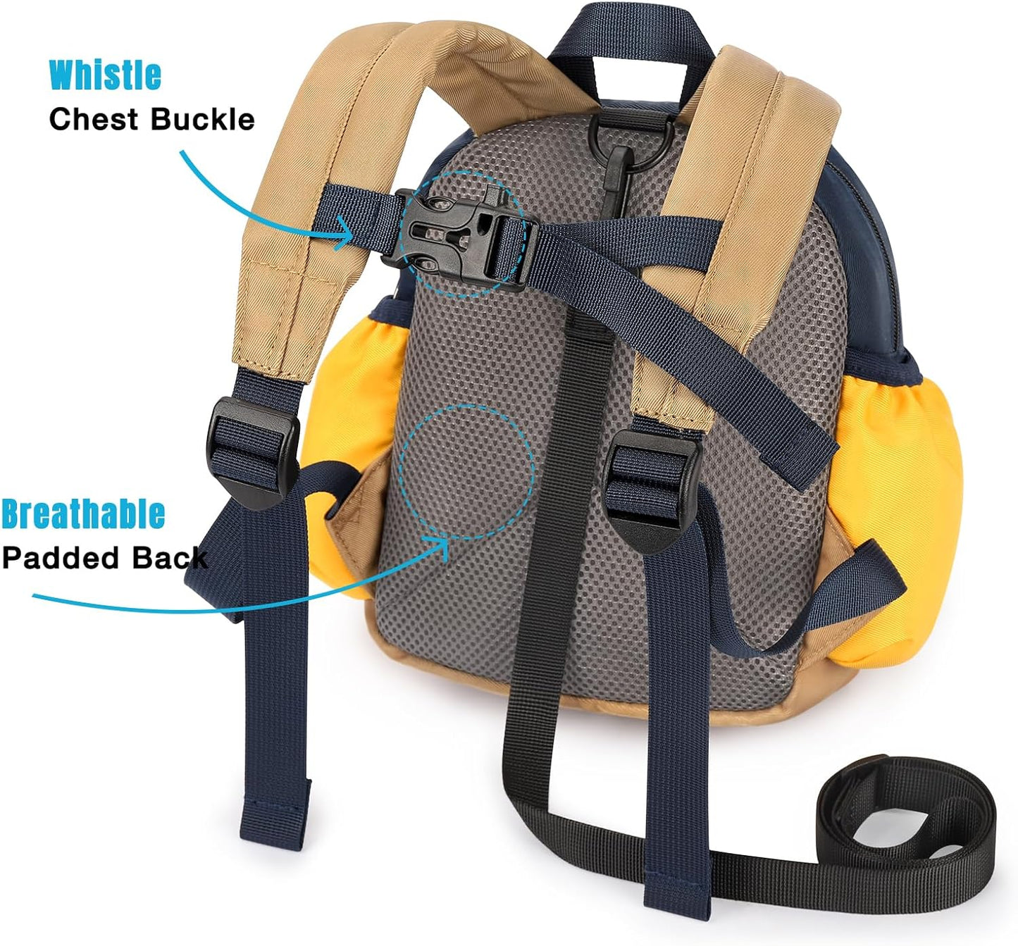 STEAMEDBUN Backpack Leash for Toddlers 1-3: Baby Backpack with Leash for Boys Girls - Anti-Lost