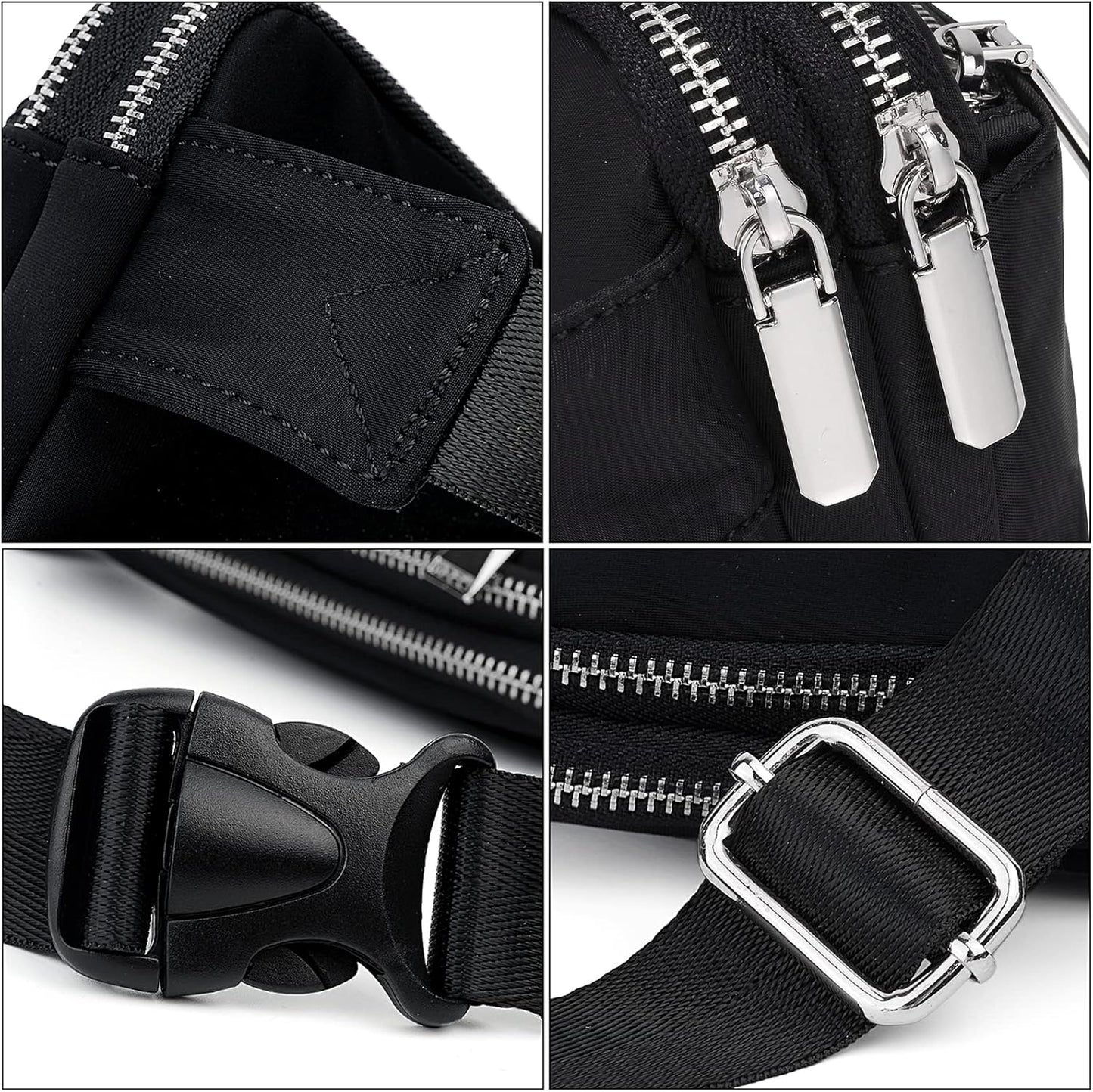 UTO Fanny Pack for Women Crossbody Trendy Fashion Belt Purse Chest Waist Hip Bumbag for Outdoor Shopping Travel Hiking