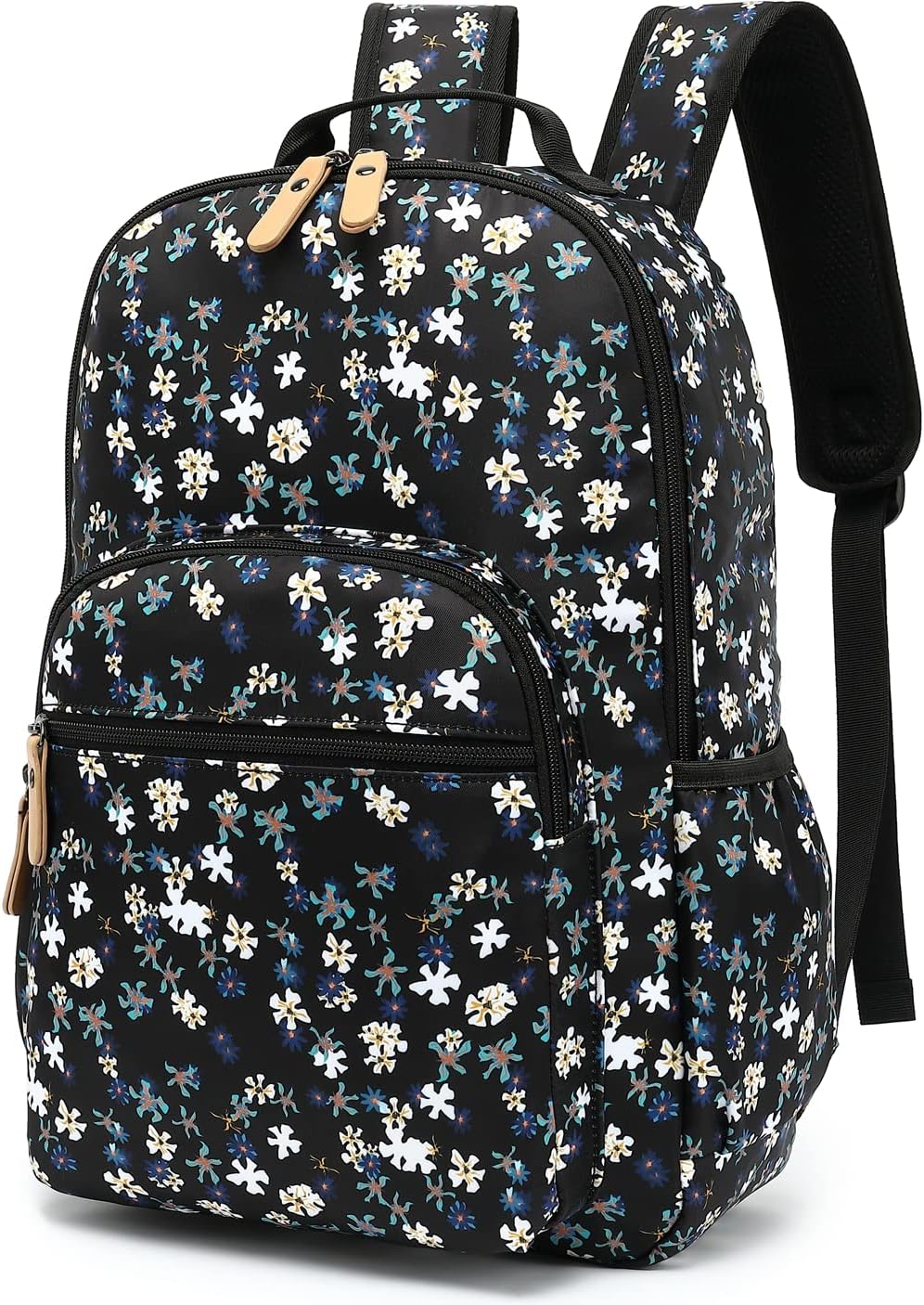 Womens Floral Laptop Backpack Shoulder Bag Bookbag Travel Hiking Daypack
